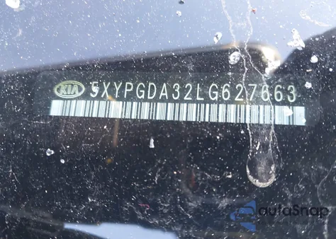 2020 Kia Sorento 2.4L Lx from USA, damaged, VIN 5XYPGDA32LG627663